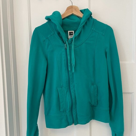 Asymetrical Zipper Northface Hoodie - Picture 1 of 6